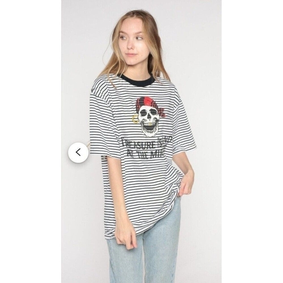 Treasure Island Las Vegas Pirate Stripe Shirt Size L - Picture 3 of 11
